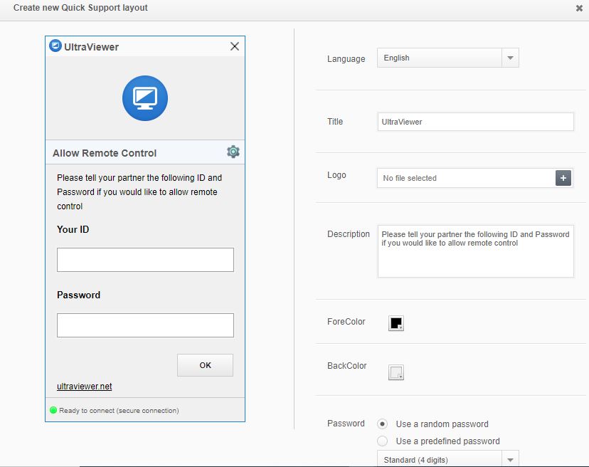 creat new quick support